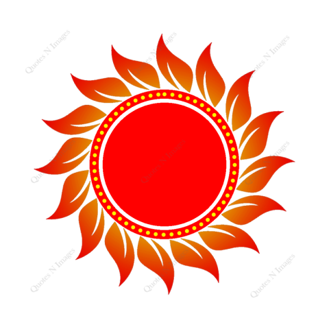 Sun Vector Logo Simple Line Illustration PNG Image