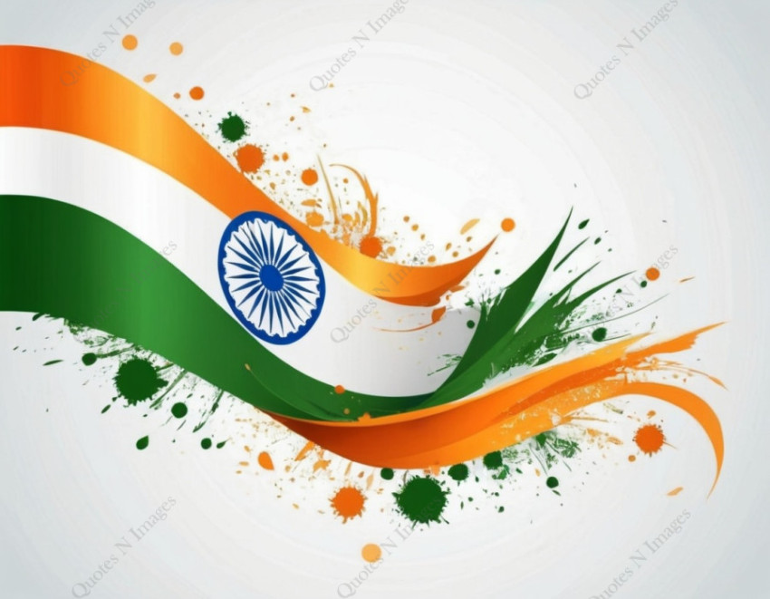 India Flag Illustration for Independence Day india and Republic Day