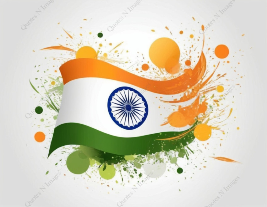 Indian National Flag Independence Day Abstract Background