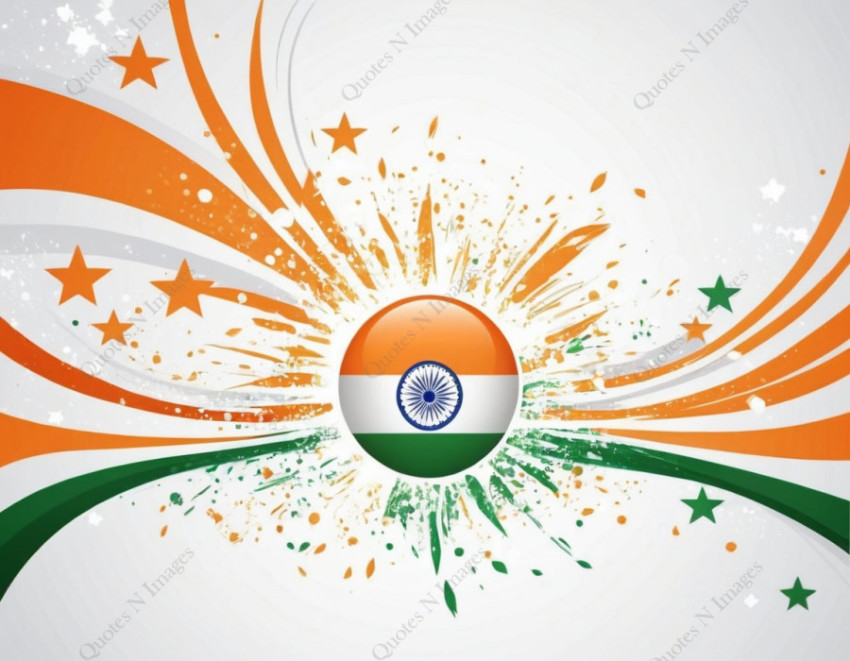 Pride Palette The Beauty of Tricolor Indian Flag Theme Texture