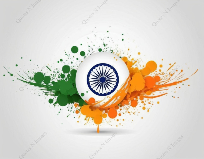 Unusual indian flag background illustration