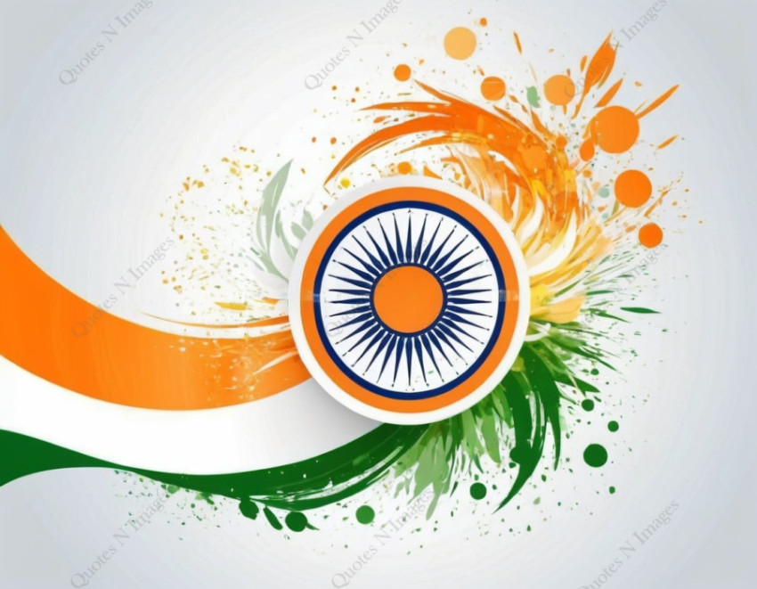 Happy Indian Independence Day Indian flag background