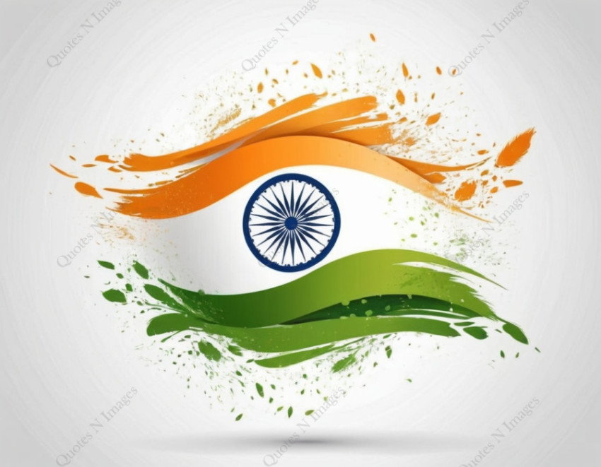 15th August design with Indian flag and Indian monument for Happy Independence Day of India