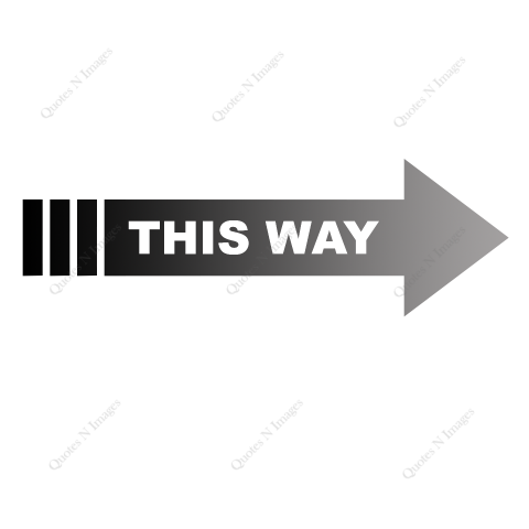 THIS WAY – signage printable png template design for right side pointing black and gray arrow white text free