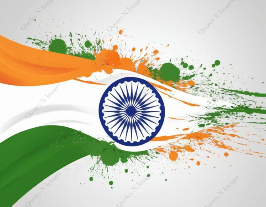 Wave of Pride Embracing the Tricolor Indian Flag Theme Texture